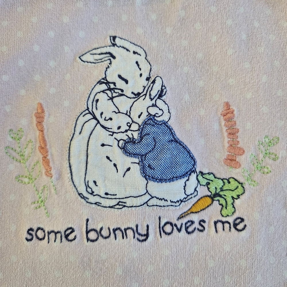 Gymboree 2017 Peter Rabbit Pink Ruffle Romper Some Bunny Loves Me 3-6 Months